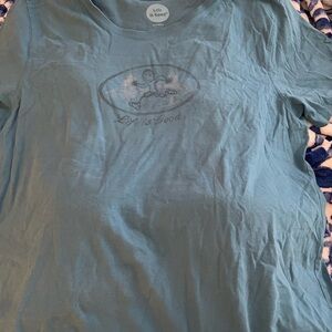 Life Is Good Women’s Short Sleeve Logo Tee in Teal